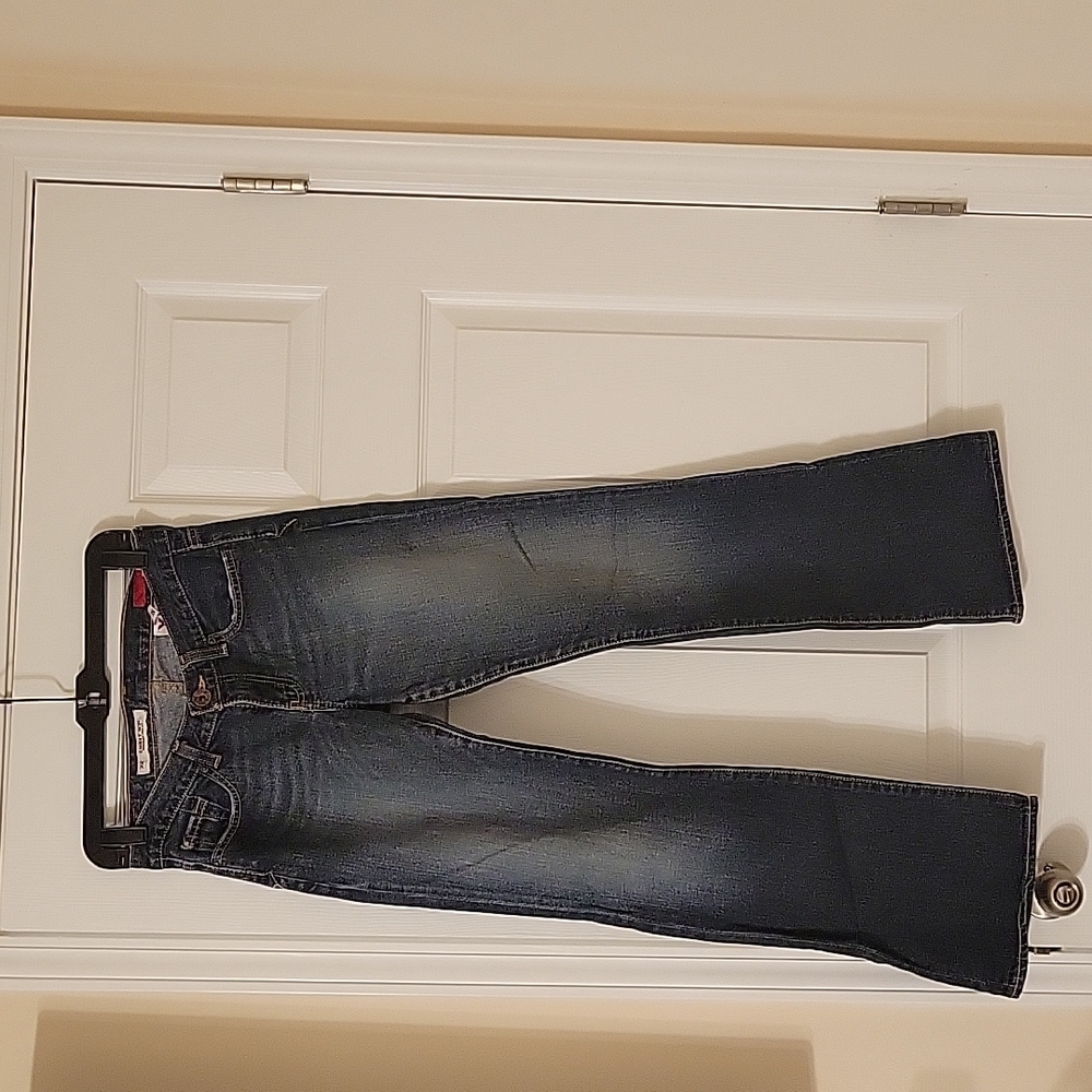 Express jeans; Size 2 Short; dark denim